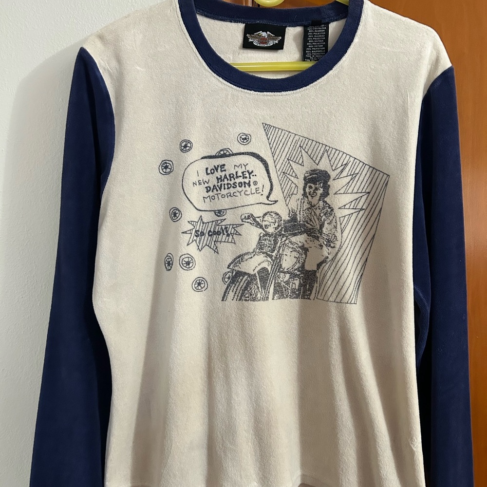 Harley-Davidson Cream and Navy Shirt